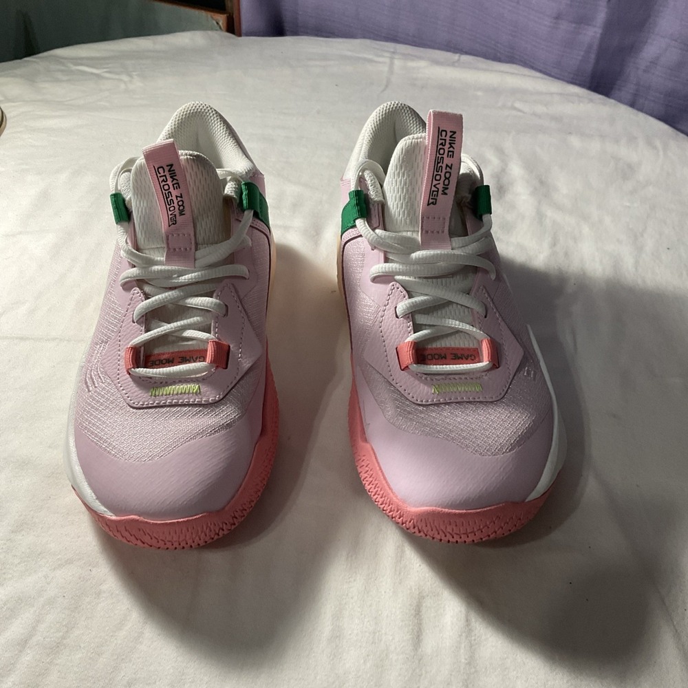 Nike Air Zoom Crossover GS Pink Foam / Summit White - Youth Boy Size 5.5 - Picture 2 of 11